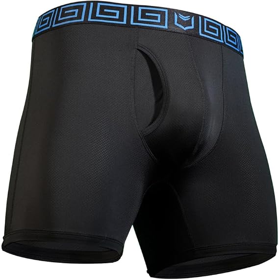SHEATH 4.0 Men's AirFlow Mesh Dual Pouch Boxer Briefs | Breathable Moisture Wicking Cooling Underwear