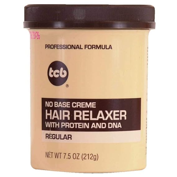 TCB No Base Creme Hair Relaxer With Protein And DNA Regular 7.5 Oz,Pack of 24
