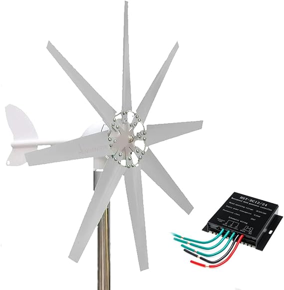 14000W Wind Turbine Vertical Axis Permanent Maglev Generator, 12V-220V Magnetic Levitation Vertical Axis Electric Power Generator(with Controller)