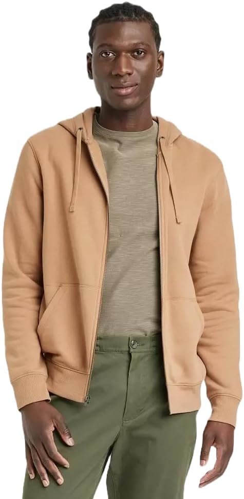 Goodfellow & Co Men's Fleece Zip-Up Hoodie -
