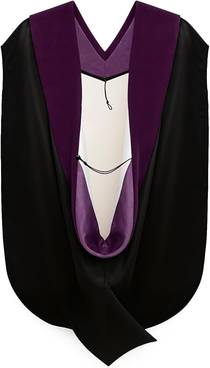 CLERKMANS Unisex Doctoral Graduation Hood for Doctorate Degree - University PhD Academic Hood