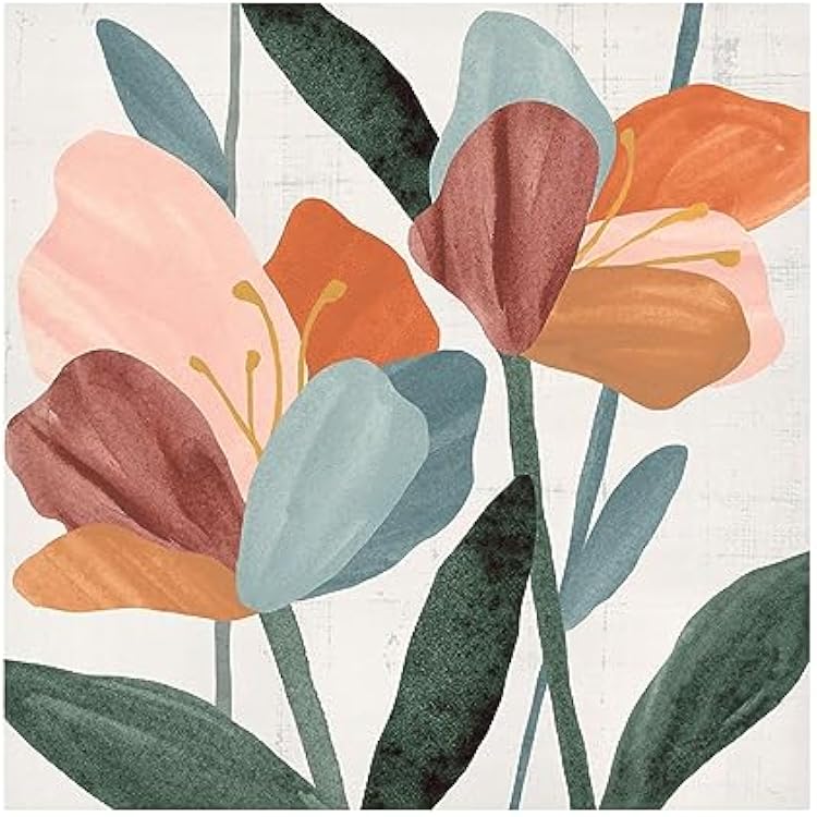 HOME DEPOT EXCL Annie Warren Azalea Joining II Canvas Art