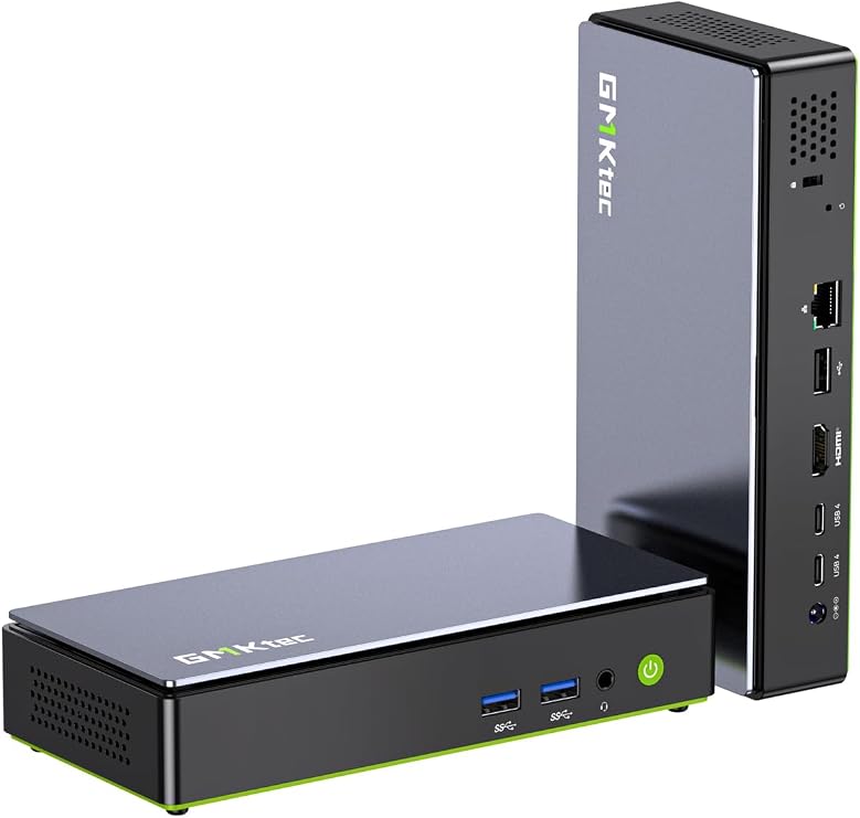 GMKtec K13 5G Mini PC AI Intel Ultra 7 256V (up to 4.8GHz) 16GB DDR5 8533MHz 512GB PCIe 4.0 SSD Gaming Mini Computer, 2X M.2 Expansion Slots, HDMI, USB4