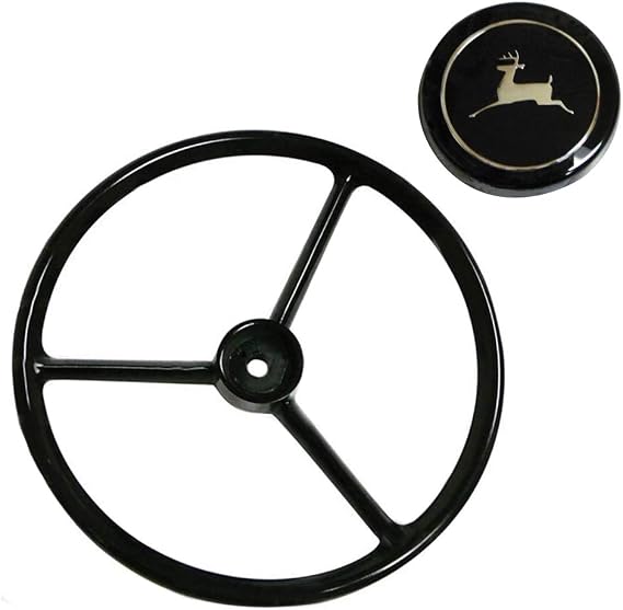 One New Steering Wheel & Cap Set Fits John Deere 1020, 1520, 1750, 1830, 1840, 1850, 1950, 2020, 2030, 2040, 2120, 2130, 2140, 2150, 2155, 2240, 2250, 2255, 2350, 2355, 2440, 2510, 2520, 2550