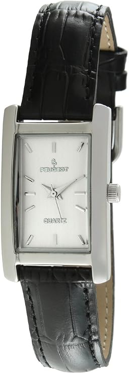 Peugeot Women Rectangular H Shape Wrist Watch with Matching Wrist Strap