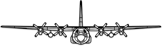 Custom C-130H Hercules Metal Wall Art, Air Force Metal Wall Decor for Indoor Outdoor, Perfect Aircraft Gift for Aviation Lovers, Unique Army Navy Designs for Home & Office Decor