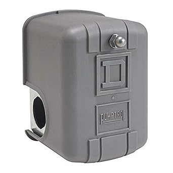 Telemecanique Sensors 9013FRG22J36 Air-Pump Pressure Switch, NEMA 1, 10-5 psi Pressure Setting, 20-50 psi Cut-Out, 15-30 psi Reverse-Acting Adjustable Differential