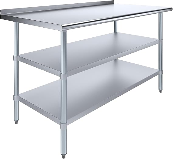 60" x 30" Stainless Steel Work Table, NSF