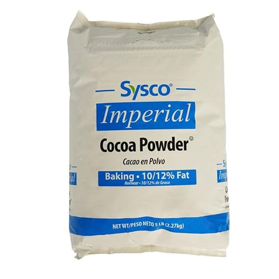 Sysco Imperial Natural Rich Cocoa Powder | Baking - 10/12% Fat | Lo-Fat | Kosher | 5 lb