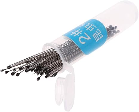 100 Pcs Insect Pins Specimen Pins Stainless Steel with Plastic Box Resin for Head for Entomology Dissection for Butte, Science Education
