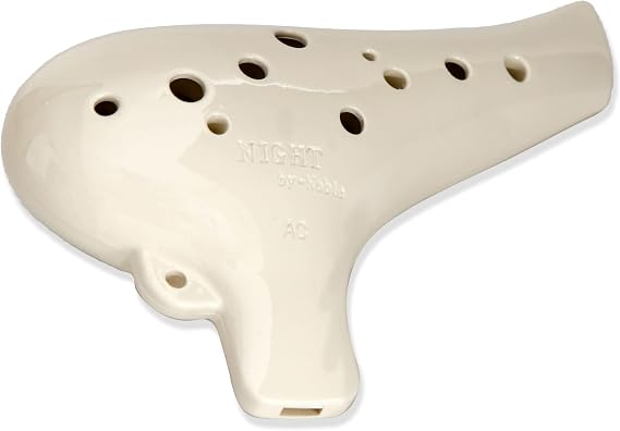 NIGHT by-Noble Plastic Ocarina Alto C (Off-White)