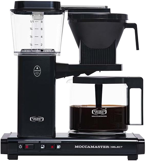 Moccamaster KBG Select UK Plug Filter Coffee Machine, Black