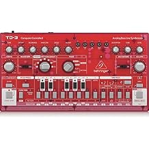 Behringer TD-3-SB Analog Bass Line Synthesizer with VCO, VCF, 16-Step Sequencer, Distortion Effects and 16-Voice Poly Chain