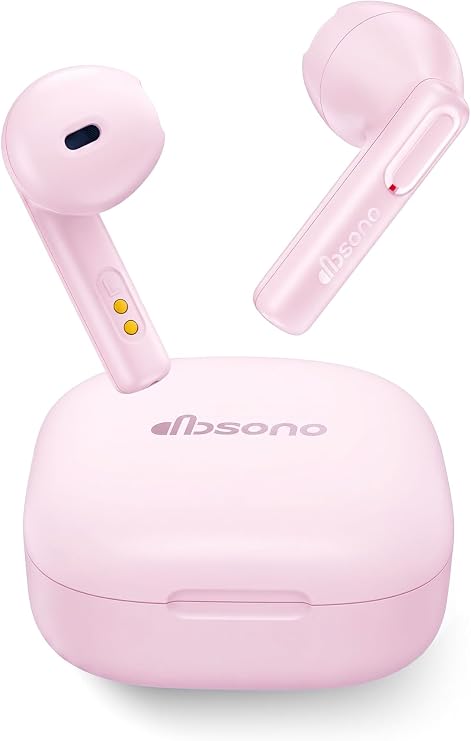 dbsono True Wireless Earbuds Bluetooth Headphones: Ultra-Lightweight Pink