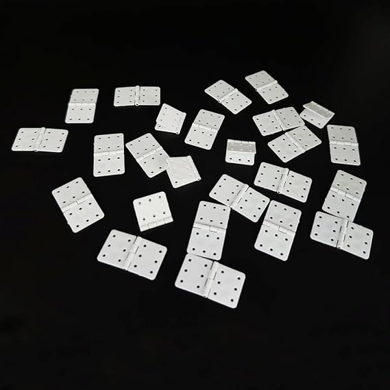 25PCS RC Airplane Pinned Nylon Hinges for RC Plane Replacement Parts Fixed Wing Model Airplane Loose-Leaf (Medium 16X29mm)