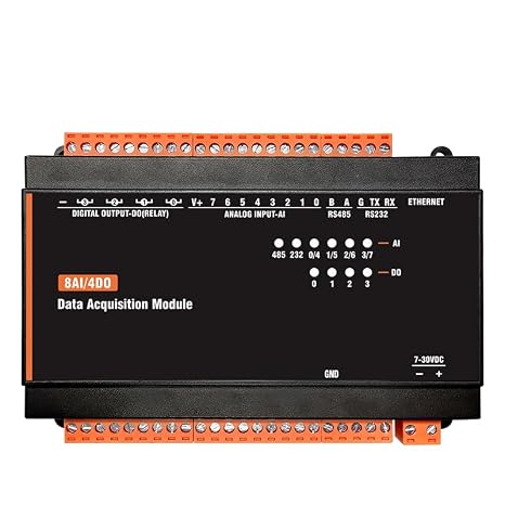 MB307L(II)-S 8AI + 4DO RS485 RS232 Ethernet Modbus Rtu Controller