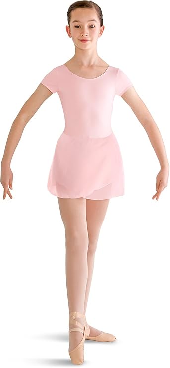 Bloch girls Prisha Short Sleeve Leotard Dress
