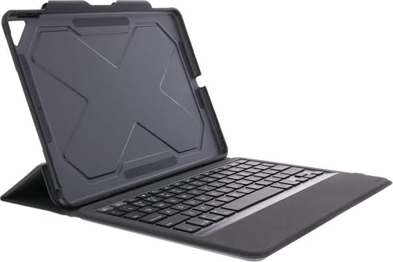 ZAGG Rugged Messenger for iPad Pro 10.5" & Pad Air 10.5" (Gen 3) - 7 Color Backlit Case and Bluetooth Keyboard - Black