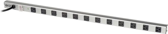 Eaton Tripp Lite SS361220 Long Metal 20A Surge Protector 12 Outlets