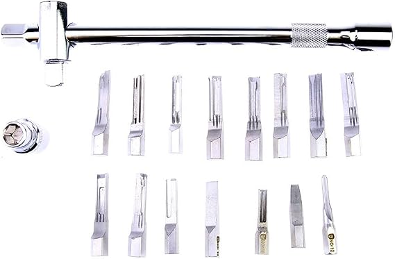 Professional Locksmith Tools,15pcs Soft and Strong Fast Open Tool Lock Decoder Tool