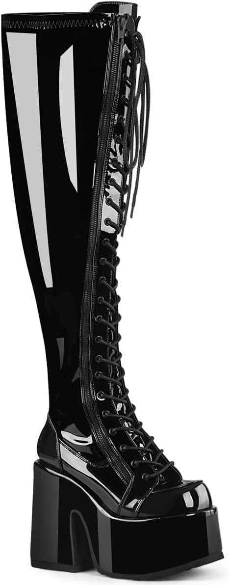 Demonia Womens Camel-300WC Knee-high Boots