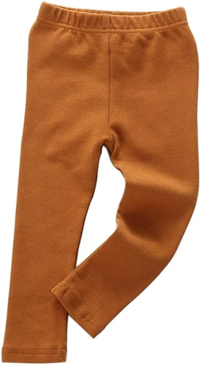 KISBINI Girls Leggings Cotton Basic Solid Pants for Kids