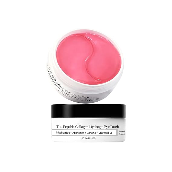 60 PCS Collagen Hydrogel Eye Masks Under Eye Patches for Dark Circles&Puffy