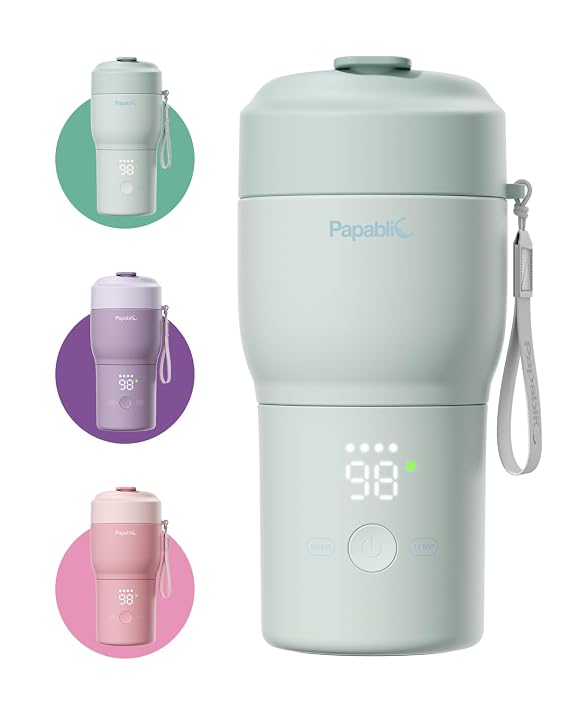 Papablic 2X Faster Portable Baby Bottle Warmer Pro for Travel