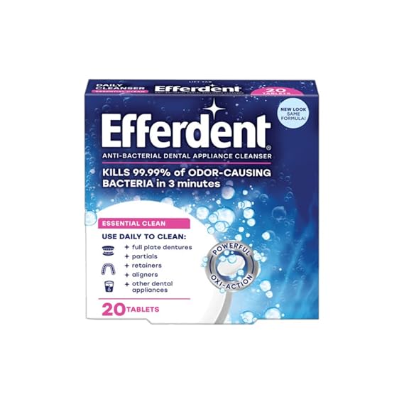 Efferdent Denture Cleanser Tablets, 20 Count