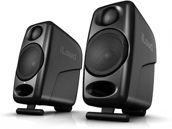 IK Multimedia iLoud Micro Monitor 50 watt Portable Wireless Bluetooth Studio Reference Monitors, Dual Speakers for Music Production, Mixing, Mastering, Composing, producing and DJs