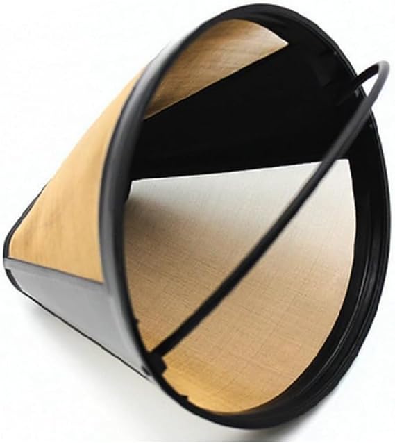 Filter Washable and Reusable Gold Filter for Coffee Machines Compatible with Arçelik, Arzum, Vestel, Delonghi, Philips, Sinbo, Kiwi