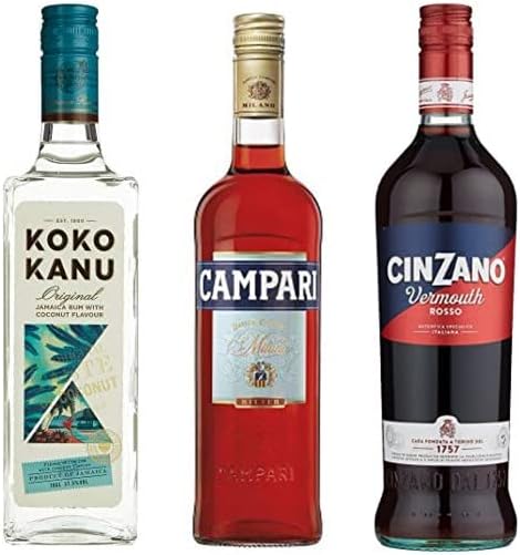 Piña Negroni Bundle: Koko Kanu Jamaican Coconut Rum, Campari & Cinzano Rosso, 2150ml