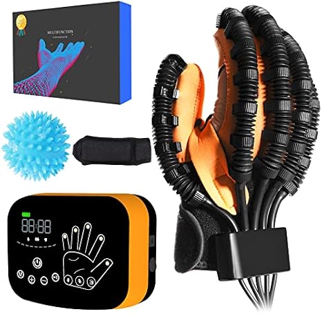 Updated Stroke Rehab Gloves Hand Rehab Exercise Equipment for Paralyzed Hemiplegic Brain Bleeding Patients Spastic Physical Therapy Gloves