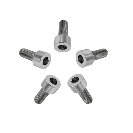 Titanium M5 Socket Allen Hex Bolt Titanium Socket Cap Screws GR5 (M5x10MM)