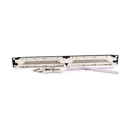 Hellermann Tyton T110RM100-4 Category 5e 100 Pair Rack Mount Kit with 4 Pair Clips, 1U