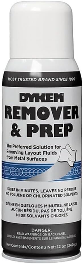 Layout Fluid Remover and Prep, 12 Oz. Net