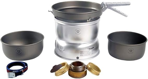 Trangia 25 Series, Aluminum Camping Kitchen Set, Alcohol Stove Included