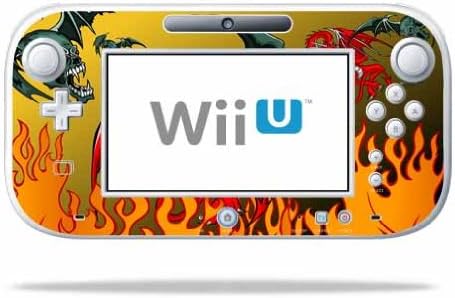 MightySkins Skin Compatible with Nintendo Wii U Gamepad Controller wrap Sticker Skins Dragon Breath