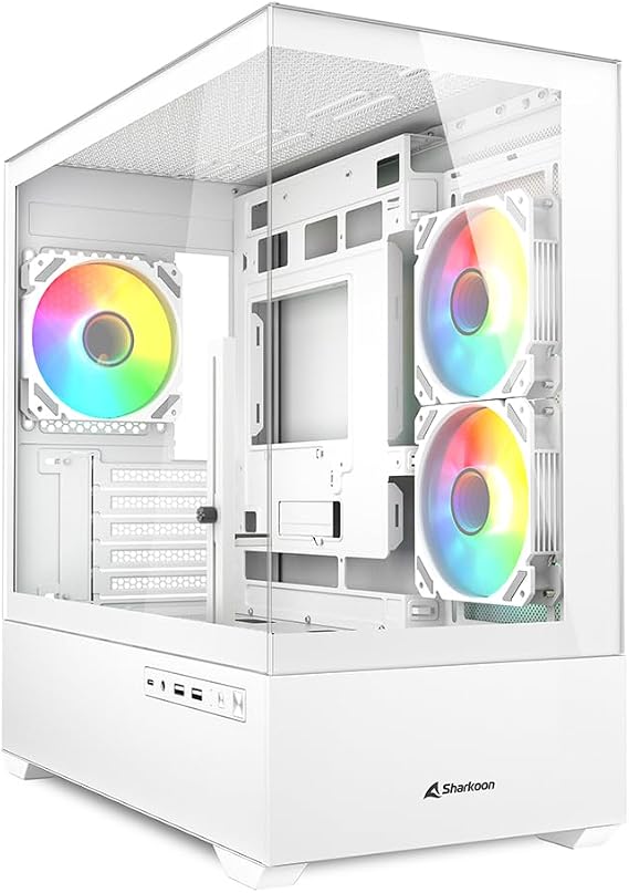Sharkoon Kasa Mini Tower Psusuz 3xfan Mk6 Rgb White