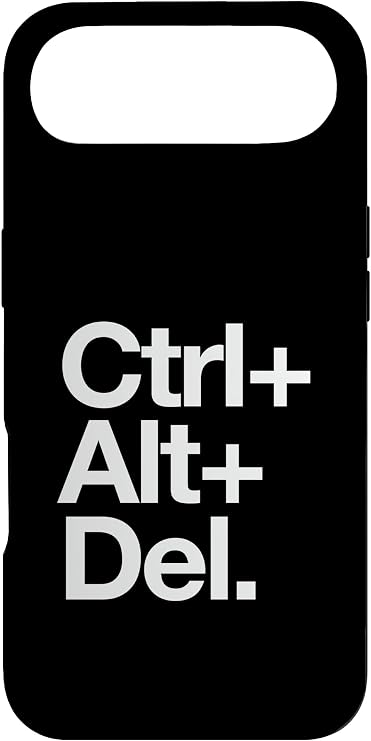 Ctrl+ Alt+ Del Minimalist Tech Reboot Design Case for iPhone Air