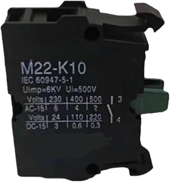 5PCS M22-K10 M22-K01 M22-KC10 M22-KC01 Auxiliary Contact(M22-K01 NC)