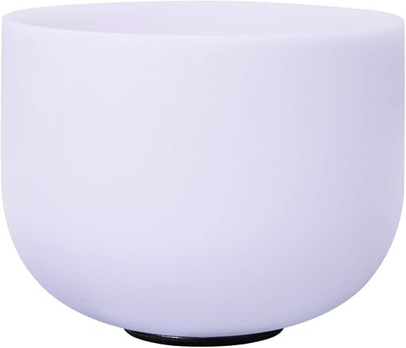 C Root Chakra Frosted Quartz Crystal Singing Bowl 8 inch (20 cm)