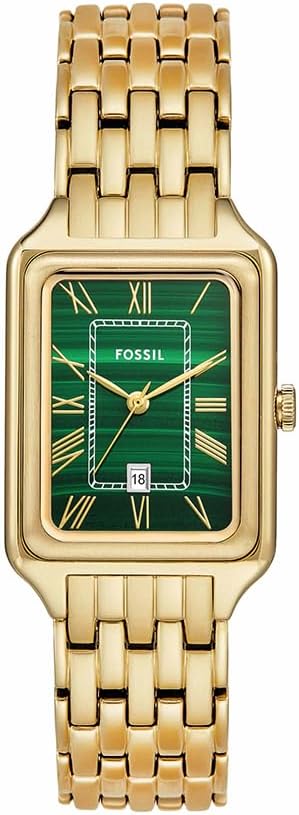 FOSSIL Raquel Women's Quartz Three Hand Movement Watch with Stainless Steel Strap