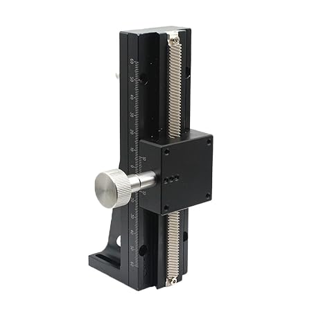 CNC Manual Displacement Platform Z Axis Dovetail Lifting Linear Stage Long Stroke Fine-Tuning Sliding Table Component(LWZ60-L600)