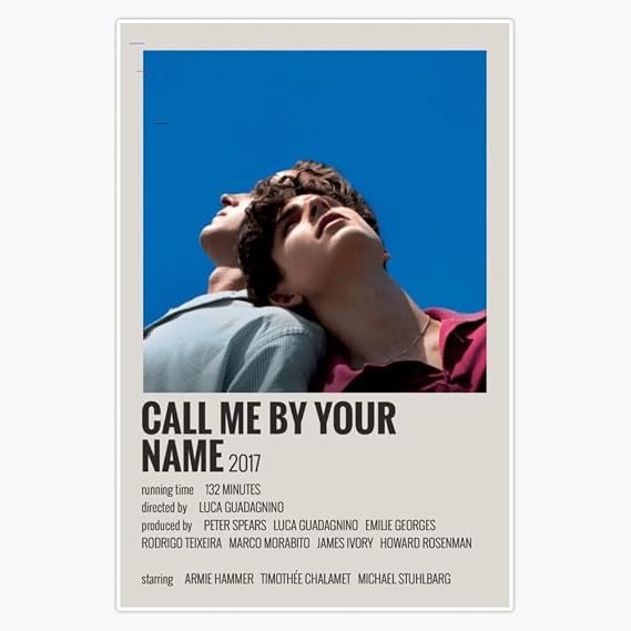 Call Me By Your Name Bumper Sticker Vinyl Decal 5"