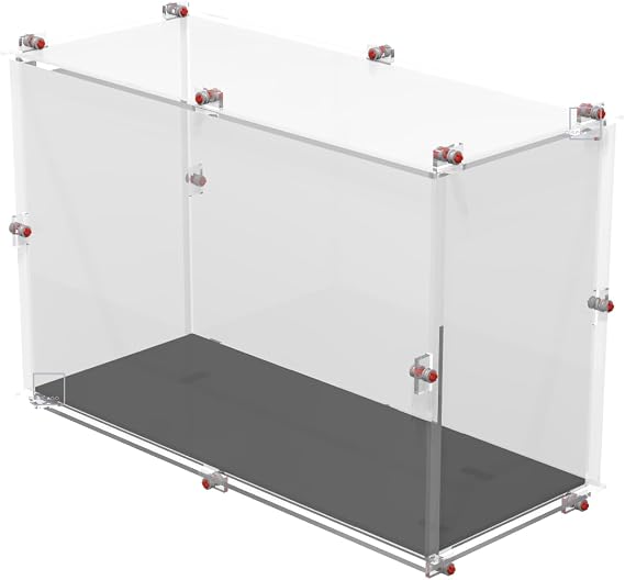 Display Case for LEGO 76330 BatmanTM Logo (Black base)