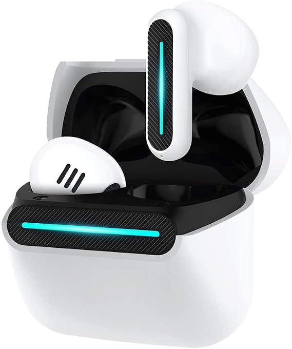 Langsdom Delta Bluetooth 5.3 Wireless Earbuds, ENC Talking Noise Canceling, Dual Mode for Gaming and Music, 24H Playtime by USB-C Charging for Music,Sports,Fitness