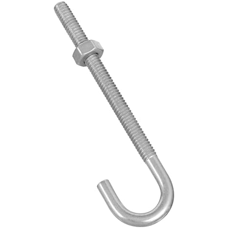 National Hardware N232-892 2195BC J Bolt Zinc plated, 1/4" x 4"