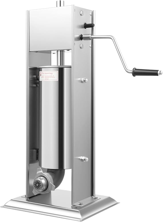 5L/1.32Gal Commercial Manual Churros Maker, Stainless Steel Countertop Latin Fruit Machine Manual Donuts Churrera Churros Machine Maker with 6 Nozzles for Bakeries, Cafeterias