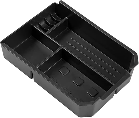 JSCARLIFE Car Center Console Organizer Tray Compatible with Toyota RAV4 2013-2018 Interior Accessories Armrest Console Insert Box ABS Secondary Storage